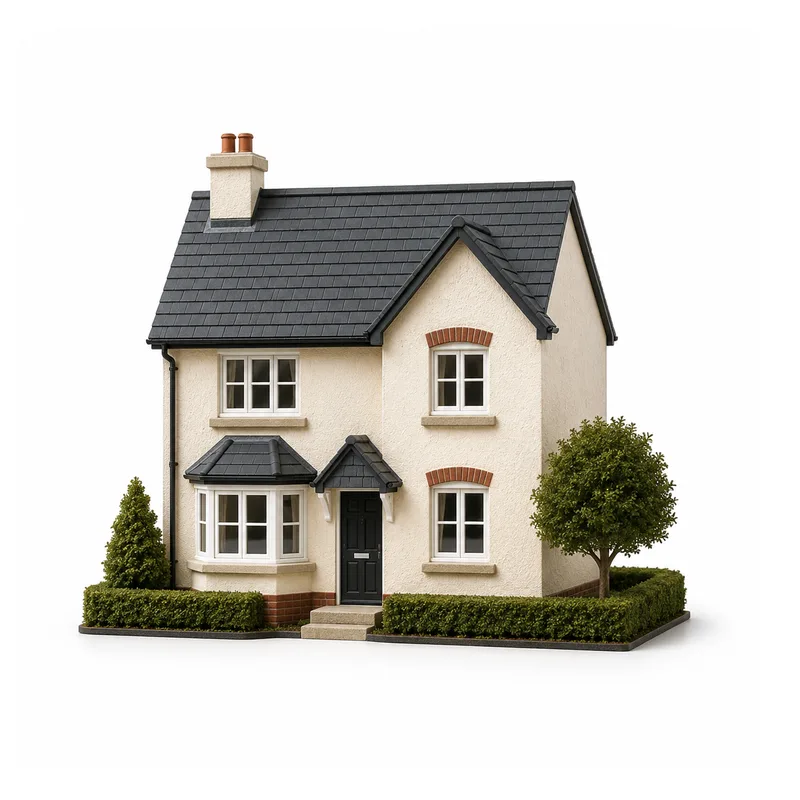 A model of a detached house