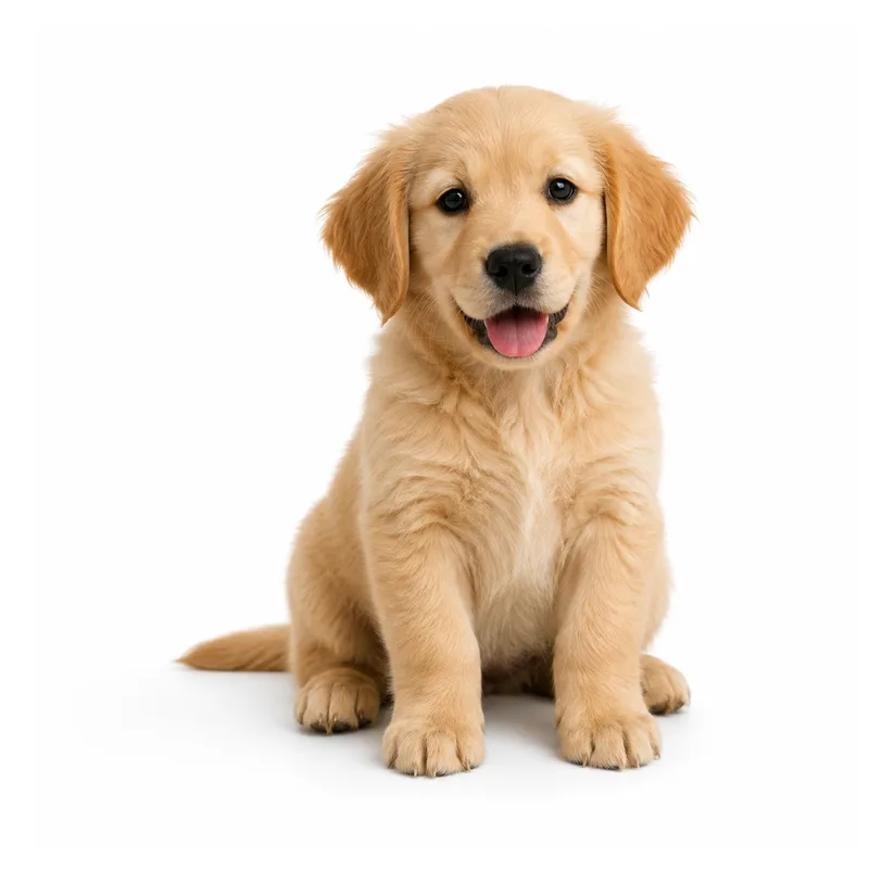 A golden retriever puppy